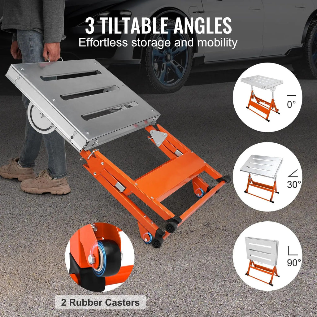 Folding Welding Table Workbench – Adjustable Height, Heavy-Duty Steel Frame, Multi-Angle Work Surface with Wheels