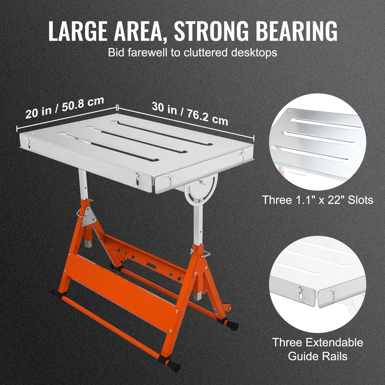 Folding Welding Table Workbench – Adjustable Height, Heavy-Duty Steel Frame, Multi-Angle Work Surface with Wheels