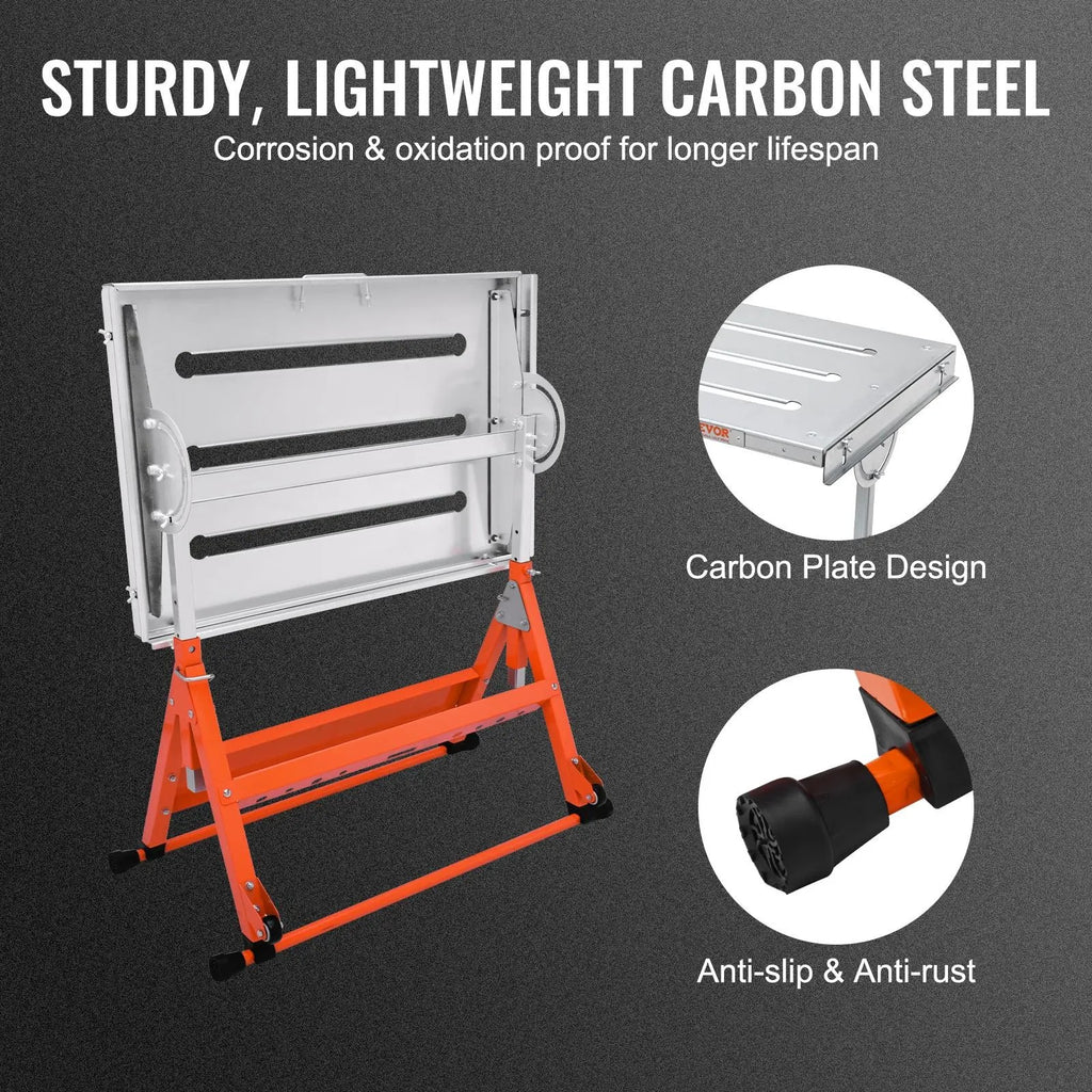 Folding Welding Table Workbench – Adjustable Height, Heavy-Duty Steel Frame, Multi-Angle Work Surface with Wheels